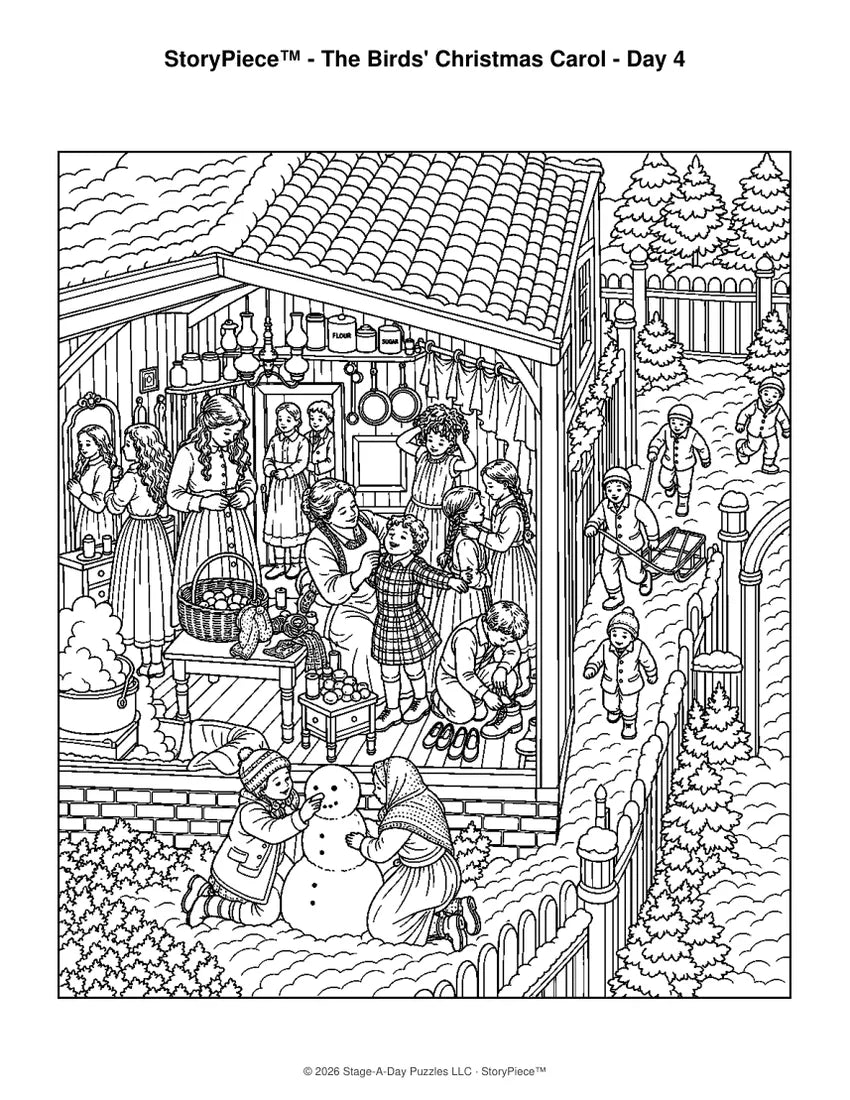 The Birds' Christmas Carol companion coloring sheet 11 of 19