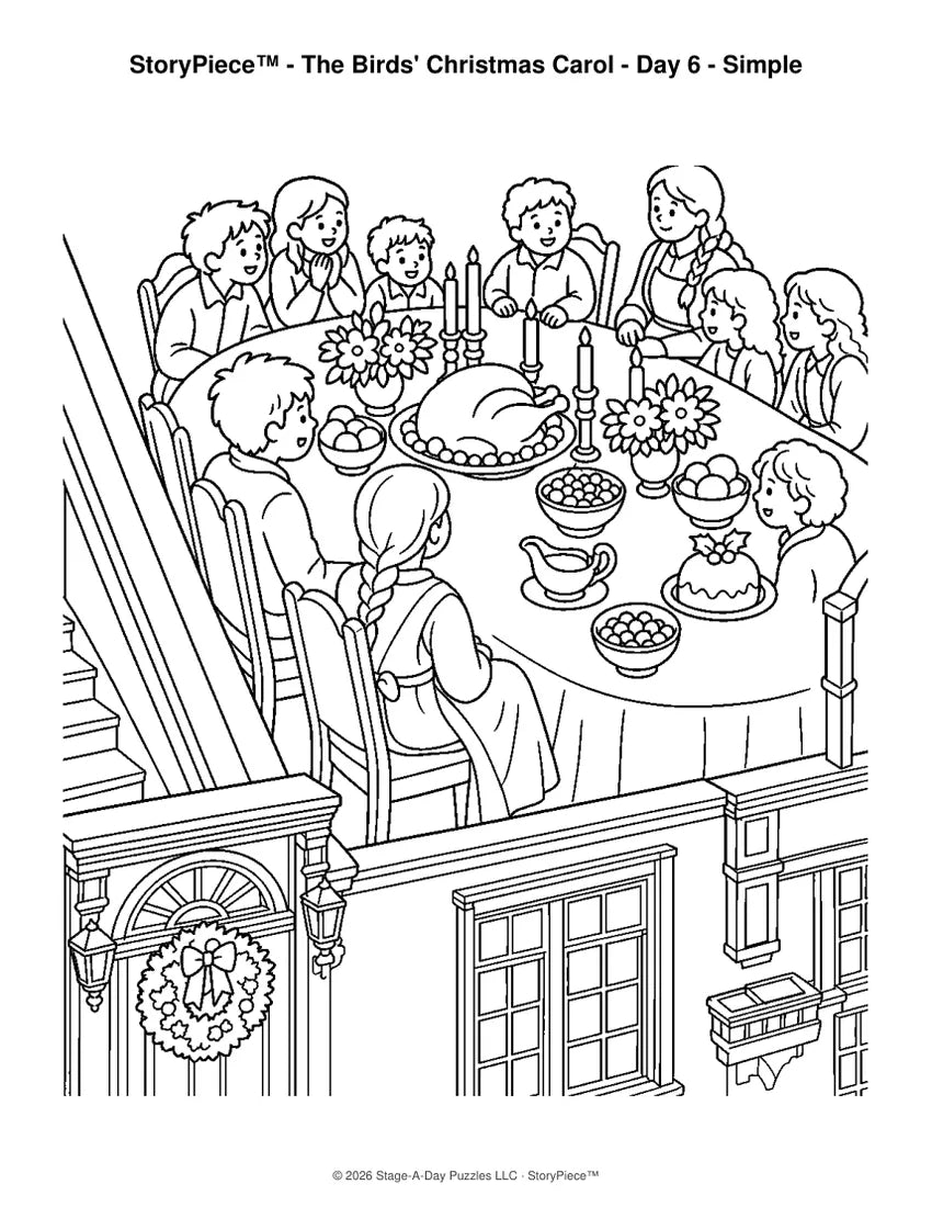 The Birds' Christmas Carol companion coloring sheet 18 of 19
